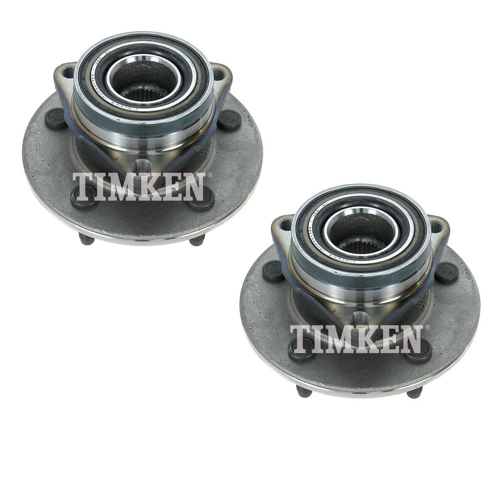 Set of 2 Timken Front Wheel Bearing Hub Kit for Dodge Ram 1500 (2002–2008)