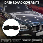 Dashboard Dash Cover Mat for BMW 4 Series Black Red