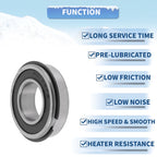 Deep Groove Ball Bearing 22x44x12mm for Scooter Skateboard (1Pc)