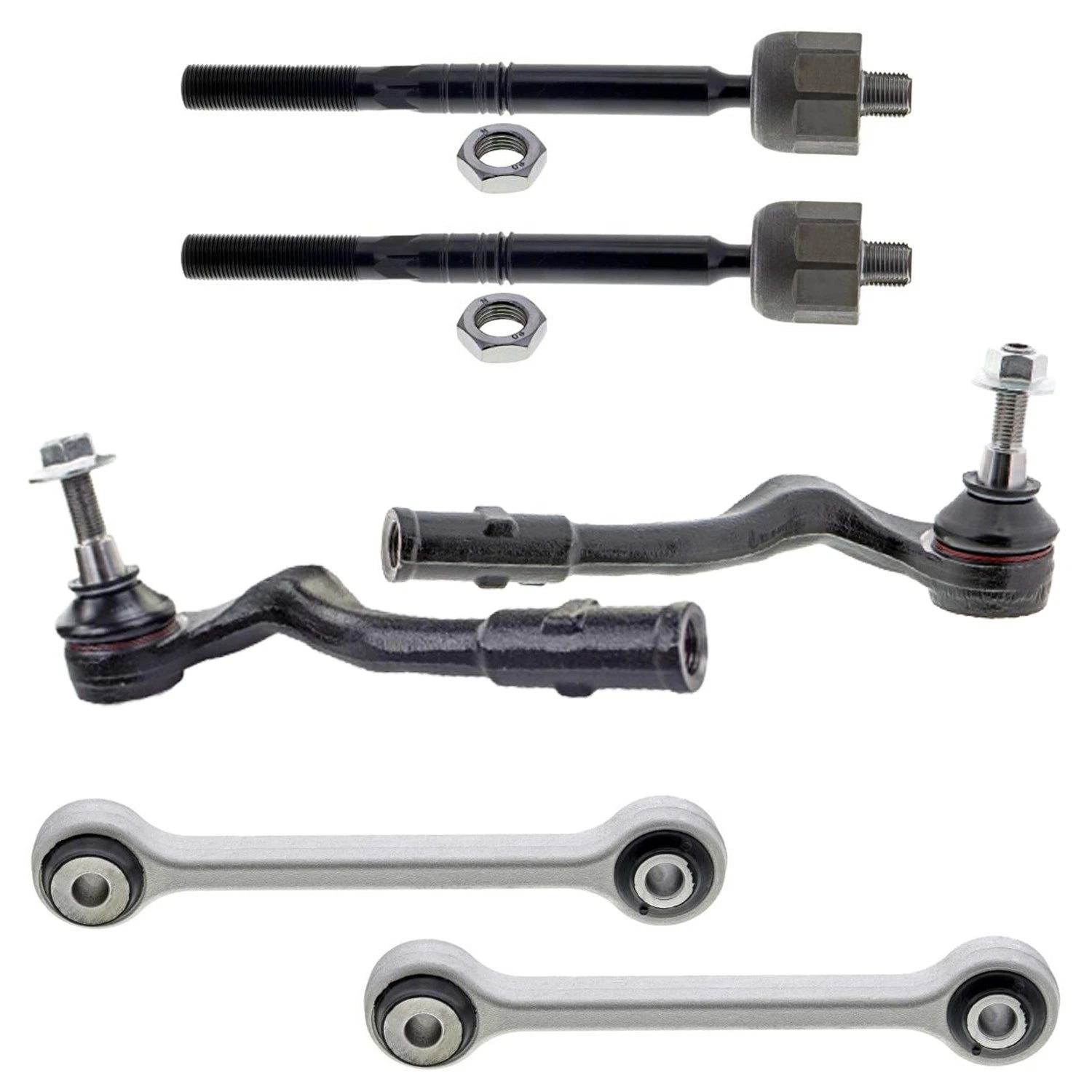 Set of 4 Mevotech Supreme Tie Rod Ends & Sway Bar Links for Audi A4 A5 S4 (2008–2016)