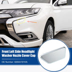 Left Headlight Washer Nozzle Cover for Mitsubishi (No. 8264A191HA) Silver Tone