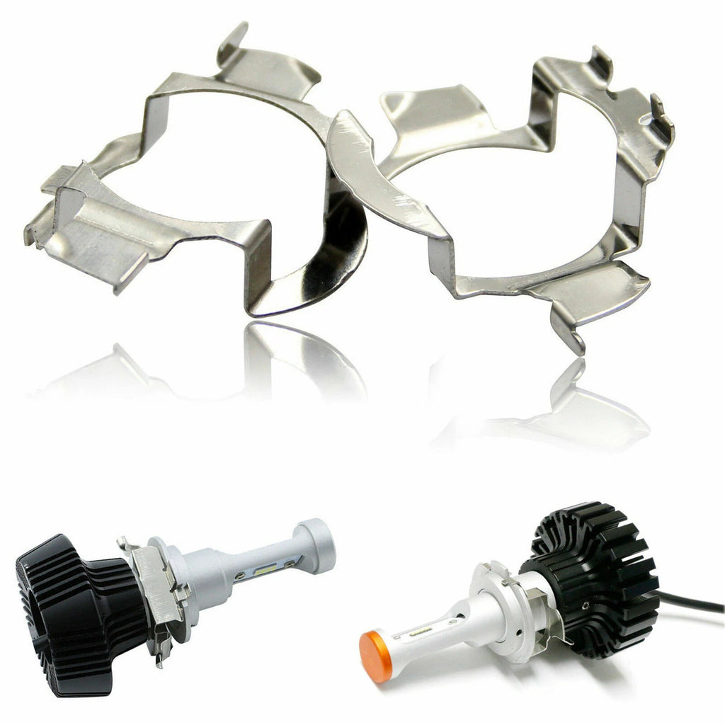 H7 LED Headlight Bulb Adapters for Mercedes C E ML CLK GLA GL (2010–2017)