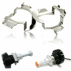 H7 LED Headlight Bulb Adapters for Mercedes C E ML CLK GLA GL (2010–2017)
