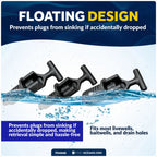 3X Floating Livewell Drain Plugs for Various Boats (1/2", 5/8", 3/4")
