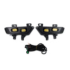 Clear Lens Amber LED DRL Fog Lights for Ford F-150 Raptor (2022–2024)
