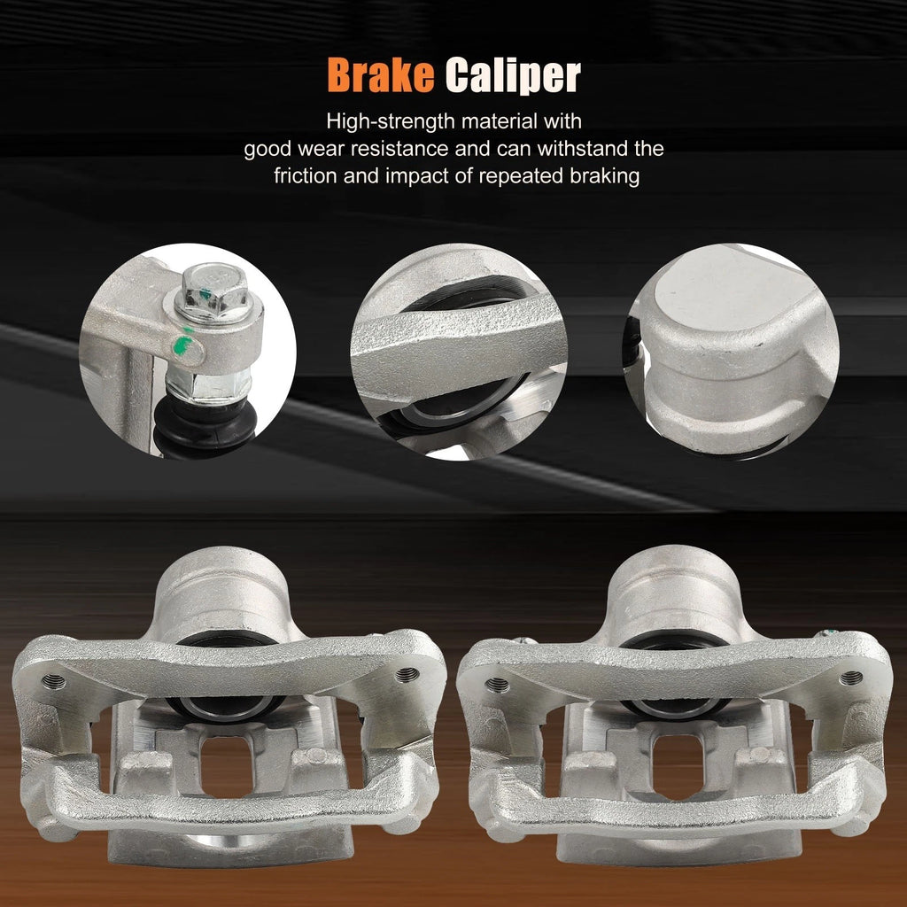 Rear Pair Brake Calipers w/ Bracket for Hyundai Santa Fe (2007–2009)
