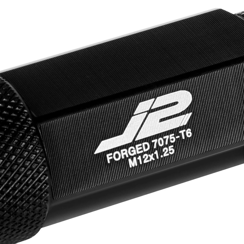 Set of 20 J2 7075 Forged Aluminum M12x1.25 Open-End Lug Nuts for