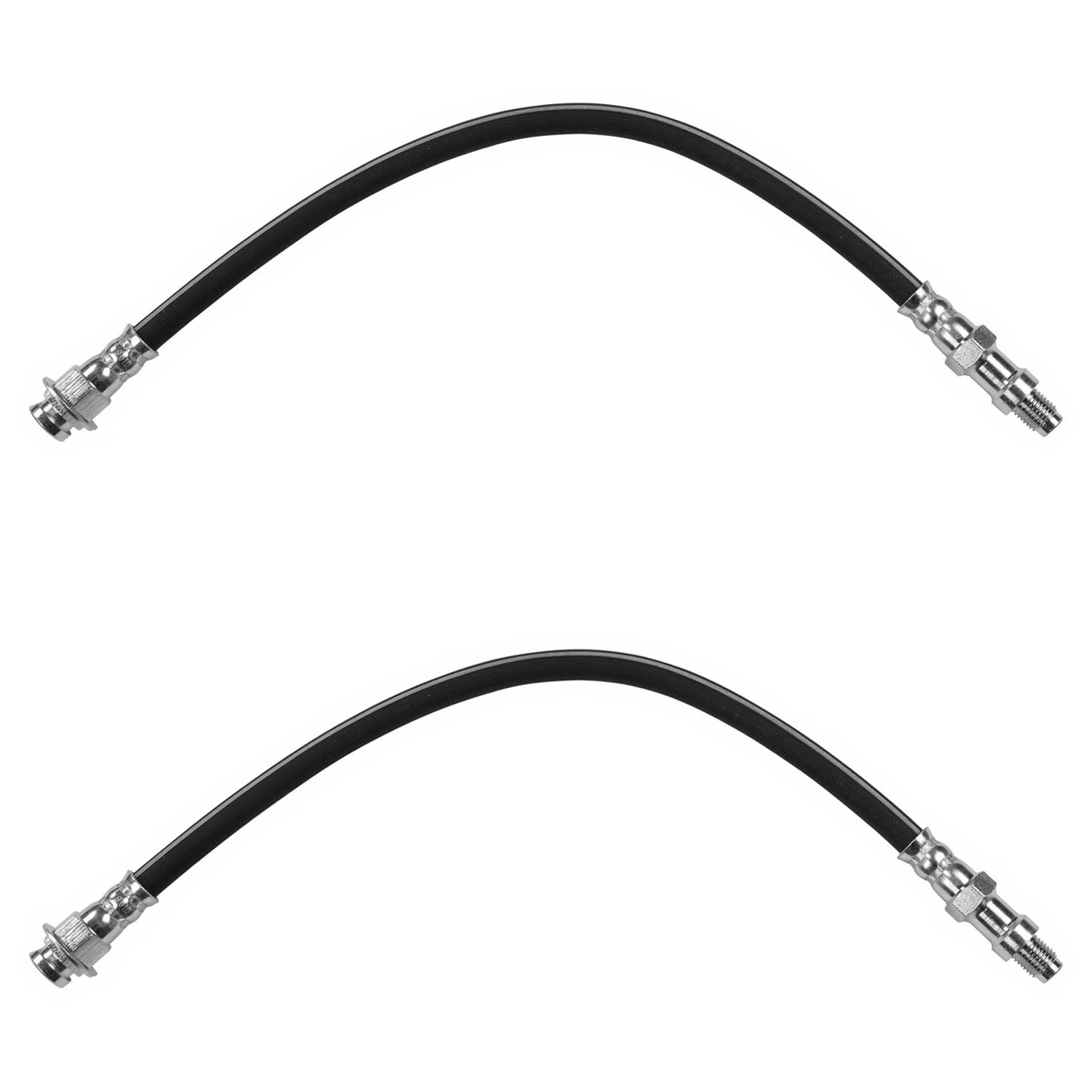 Set of 2 Front Brake Hydraulic Hoses for Chevrolet Chevy II (1962–1966)