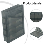 2X Plastic Grid Box for Neatly Storing Tool Parts and Accessories