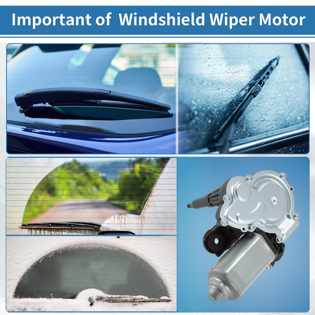 Rear Windscreen Wiper Motor for Ford KA (2008–2016), Fiat 500 (2007–2025) 3 Pin