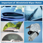 Rear Windscreen Wiper Motor for Ford KA (2008–2016), Fiat 500 (2007–2025) 3 Pin
