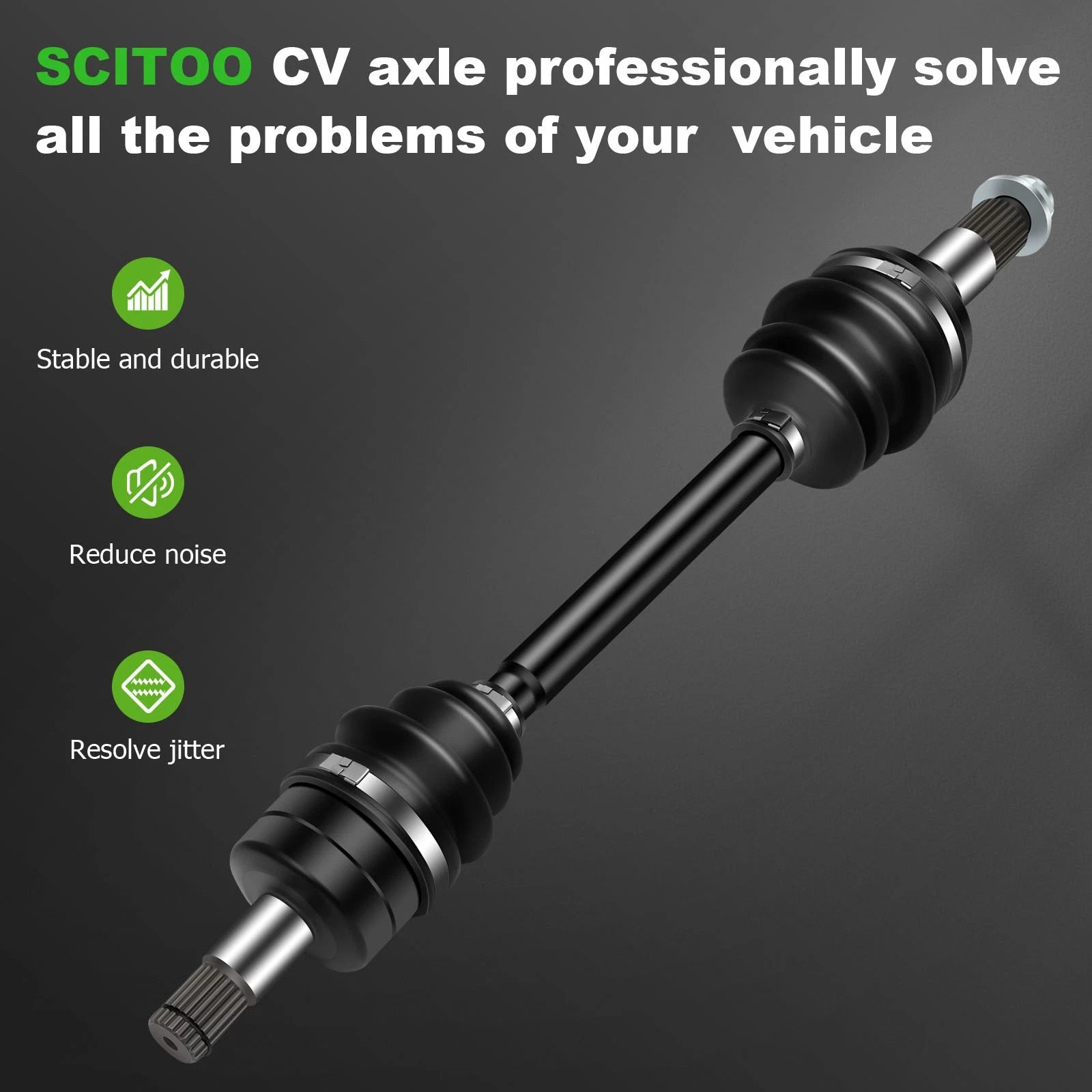 Front Left Right CV Axle for Yamaha Grizzly 700 4x4 FI EPS (2016–2019)