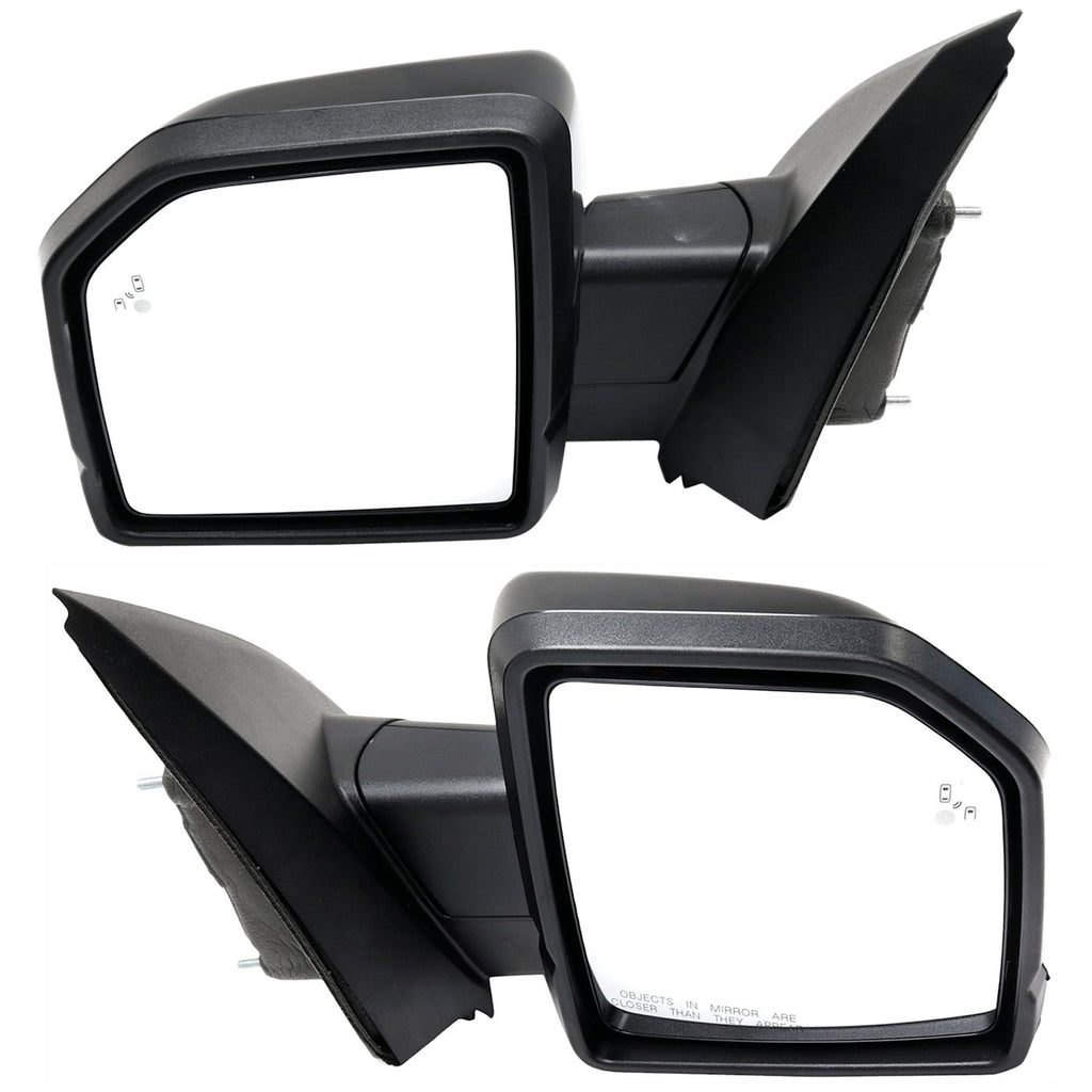 Set of 2 Heated Mirrors for Ford F150 (Left & Right)