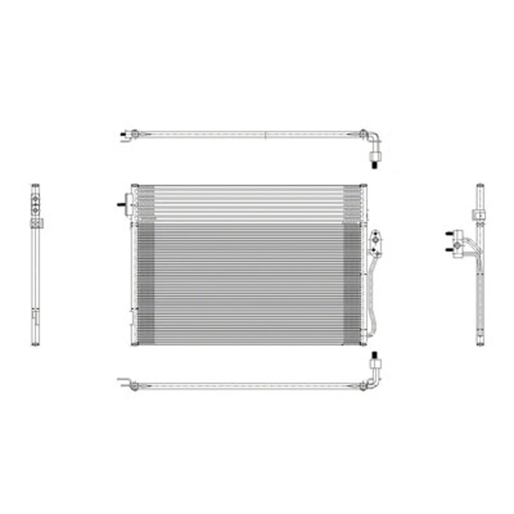 Replacement A/C Condenser w/TOC Repair Part For 2009-2010 Dodge Journey