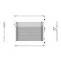 Replacement A/C Condenser w/TOC Repair Part For 2009-2010 Dodge Journey