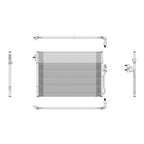 Replacement A/C Condenser w/TOC Repair Part For 2009-2010 Dodge Journey