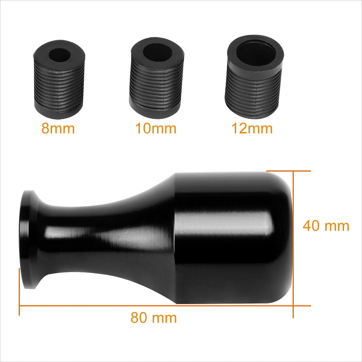 6-Speed Manual Shift Knob for J2 (Black, Aluminum)