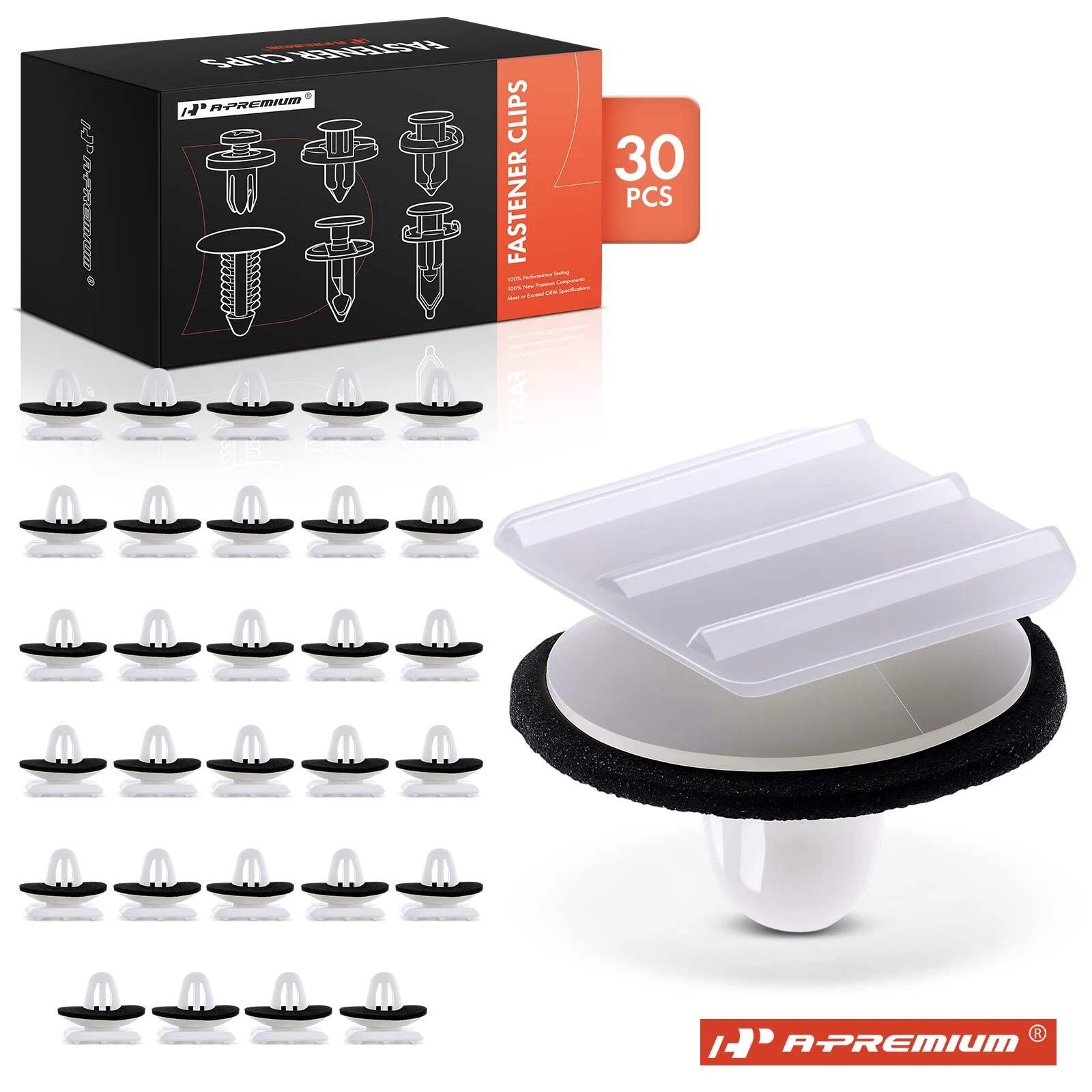 30Pcs Nylon Door Mirror Cover Clips for Honda 