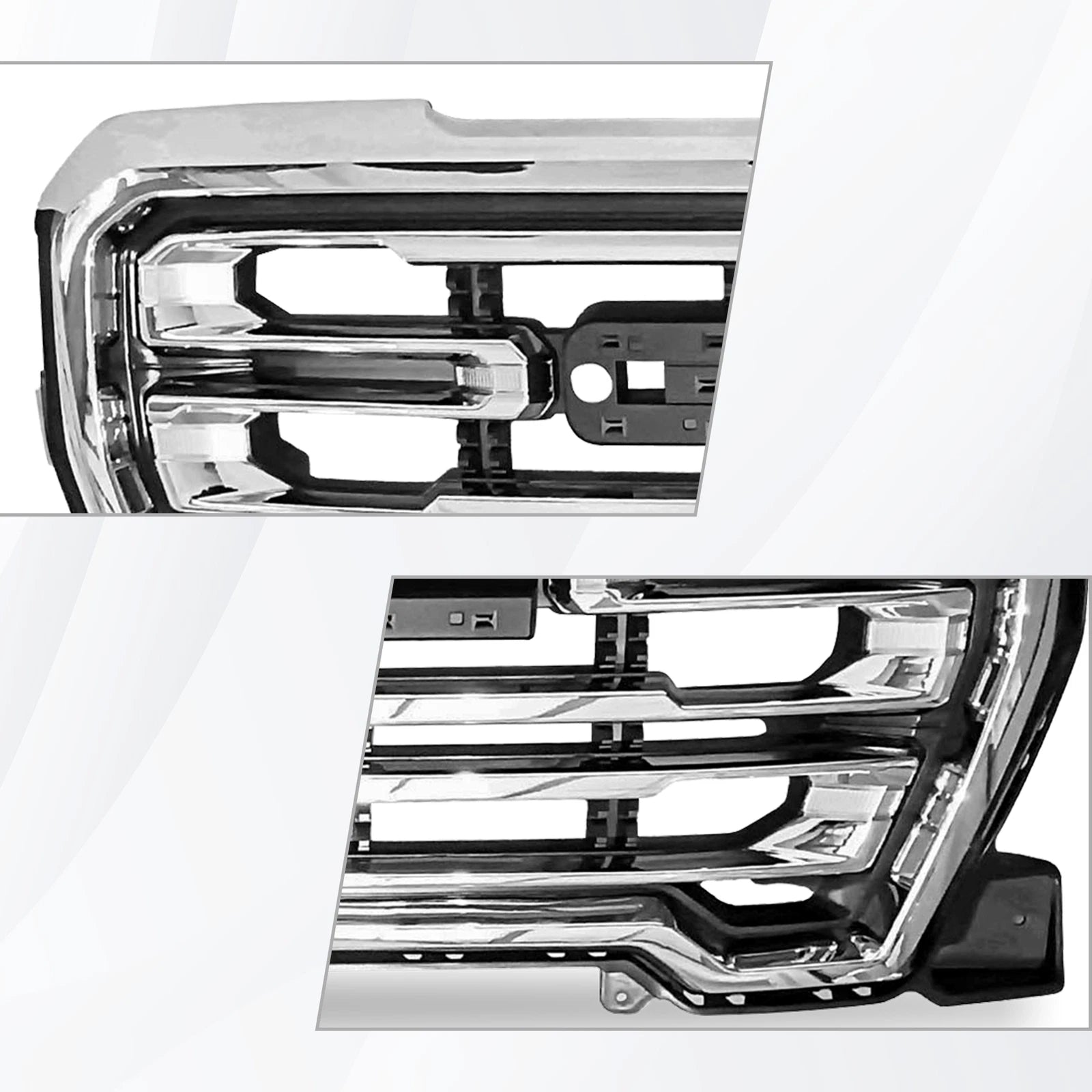 Chrome Front Upper Grille for GMC Sierra 1500 (2019-2021)