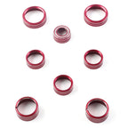 8x Air Conditioner Switch Knob Trim Red for Chevrolet Silverado (2014-2018)