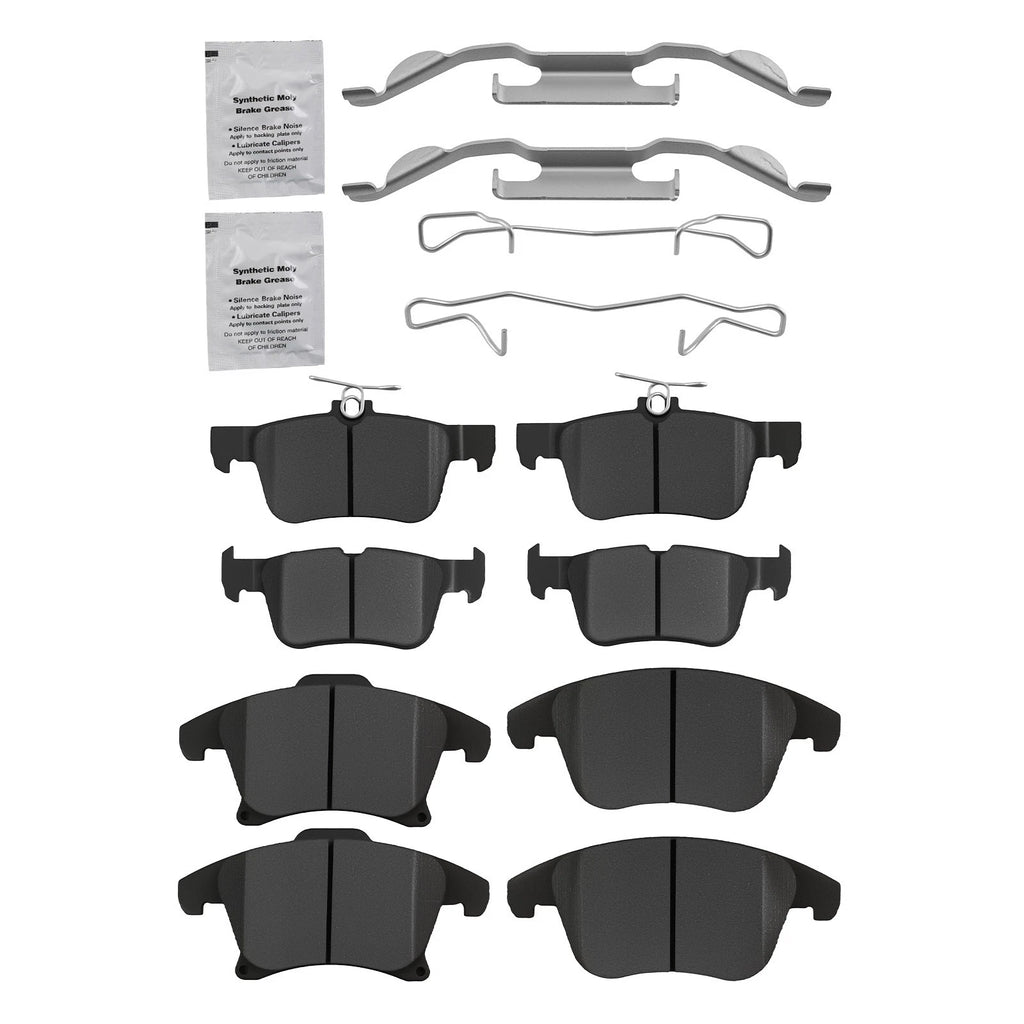Front and Rear Ceramic Brake Pads for Lincoln MKZ and Ford Fusion (2013–2020)
