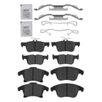 Front and Rear Ceramic Brake Pads for Lincoln MKZ and Ford Fusion (2013–2020)