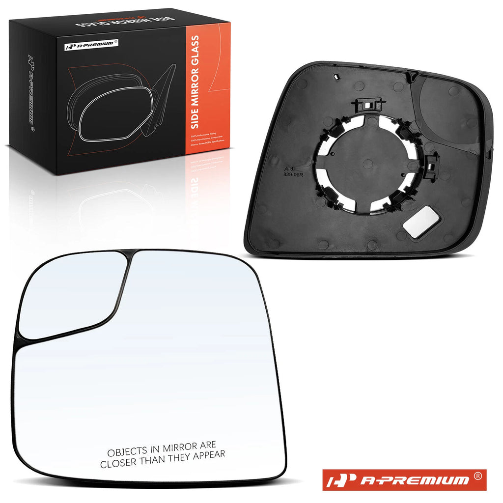 Passenger Manual Mirror Glass for Nissan NV200, Chevrolet City Express (2010–2018)
