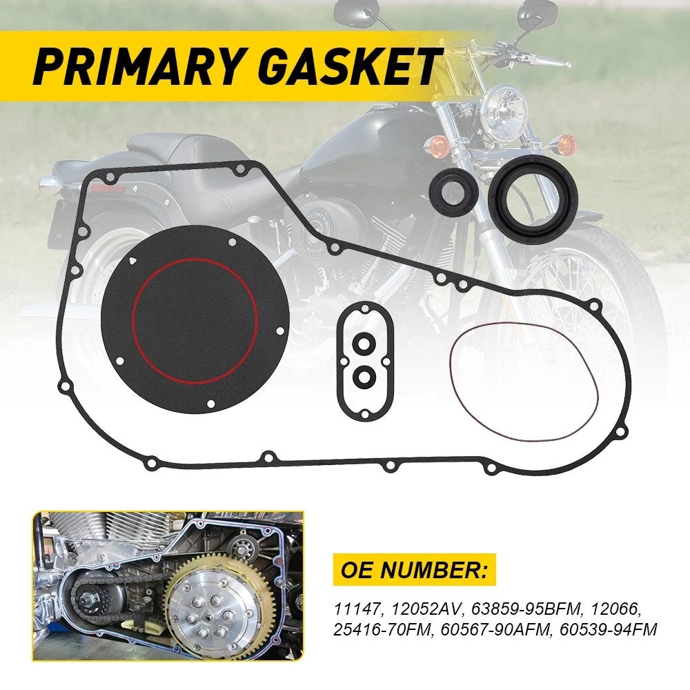 Clutch Cover Gasket Seal Kit for Harley Softail Dyna (1994–2005)