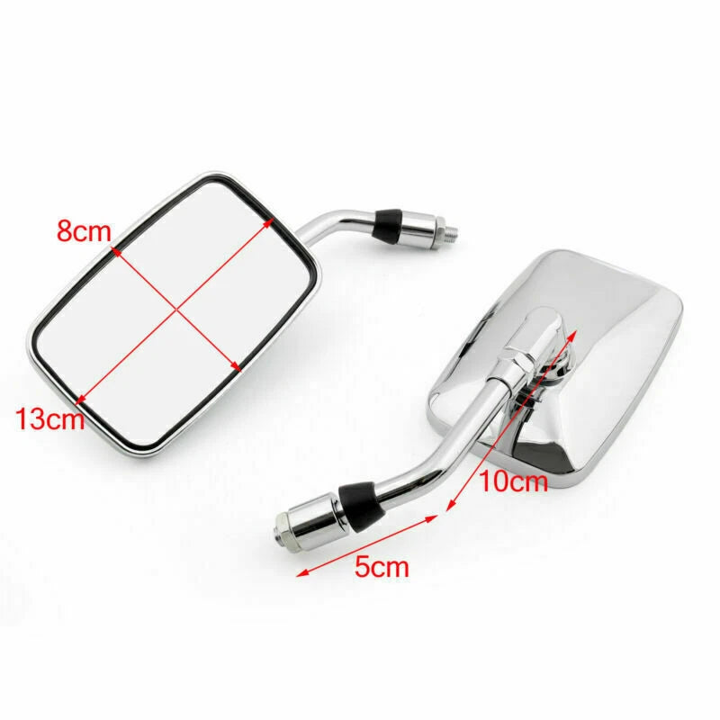Pair Rearview Mirrors for Honda VT1100 Shadow NV600 VT250 (1983–2007)
