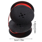 Set of 2 Portable Typewriter Ribbons Red & Black Ink Wear Resistant Nylon