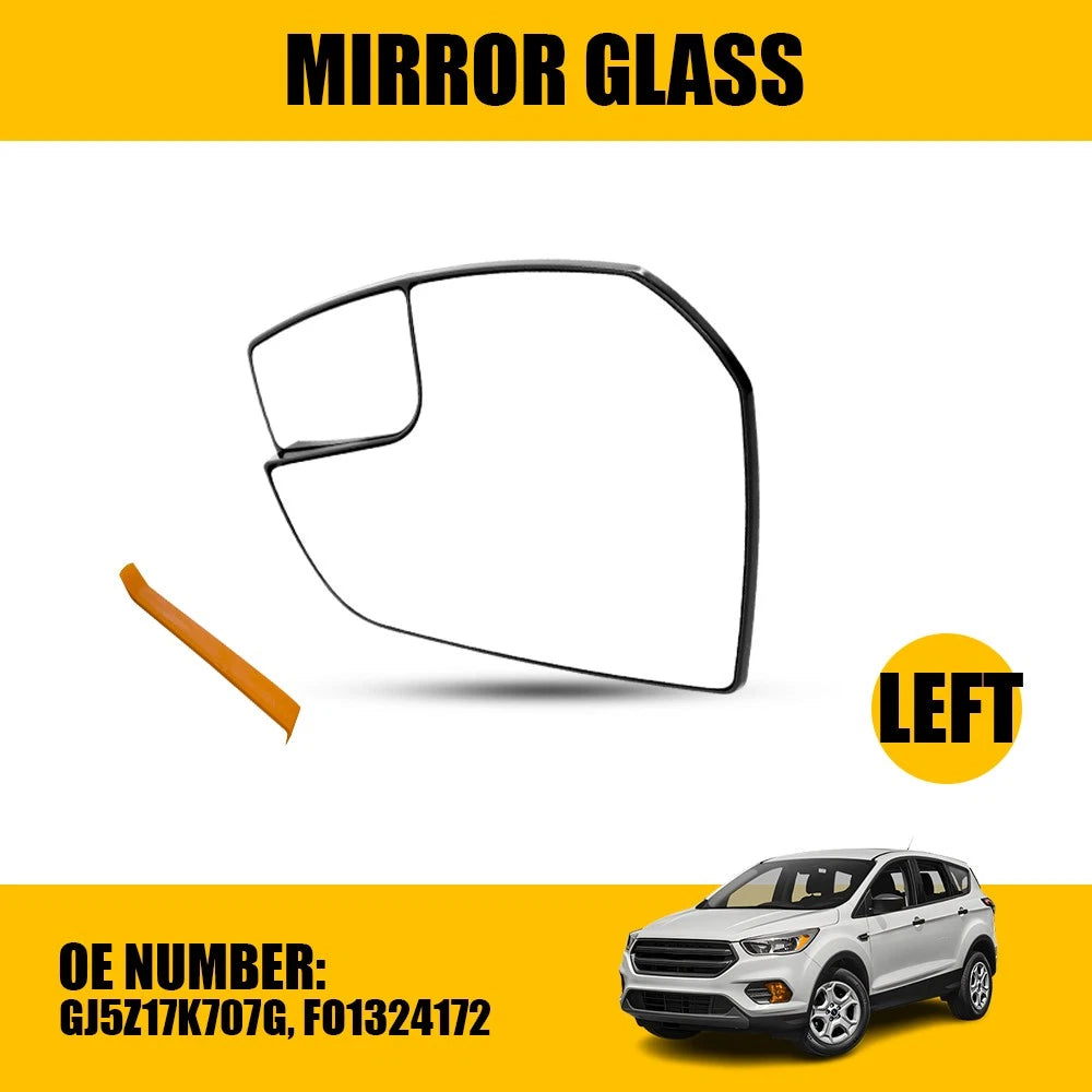 Driver Left Side Mirror Glass for Ford Escape (2017–2019) FO1324172
