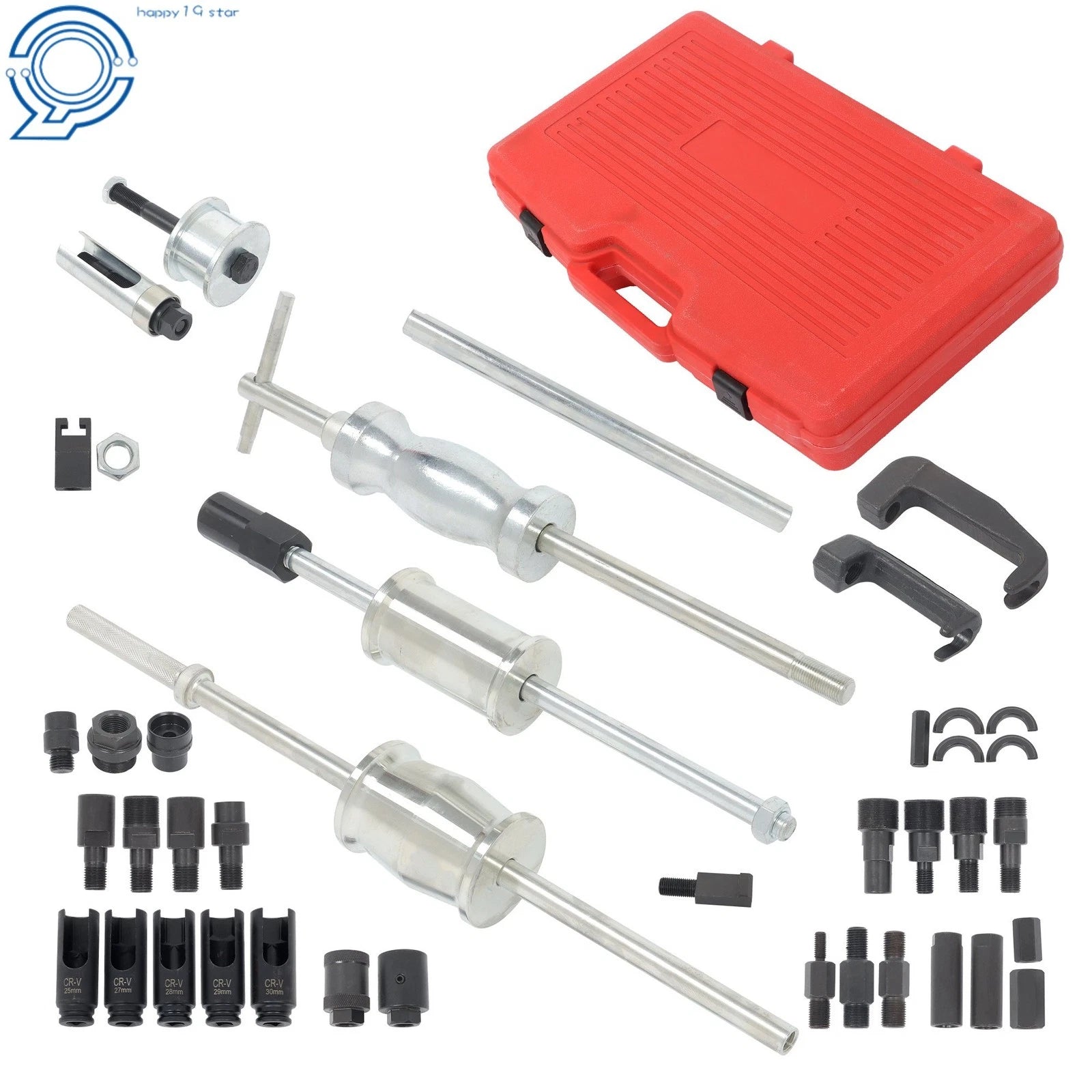 40Pcs Diesel Injector Remover Slide Hammer Puller Kit for Universal Use