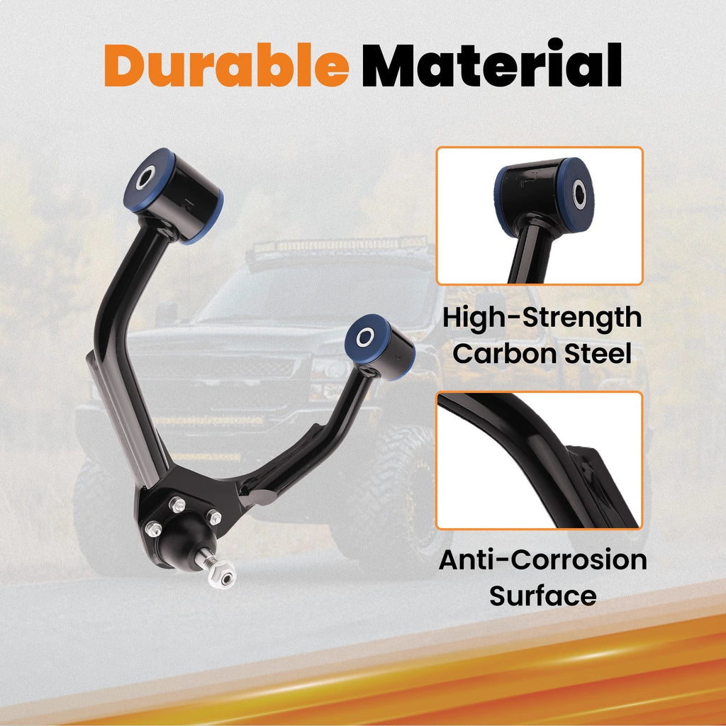 Front Upper Control Arms Pair for Chevy Silverado Sierra 1500 (2007-2015)