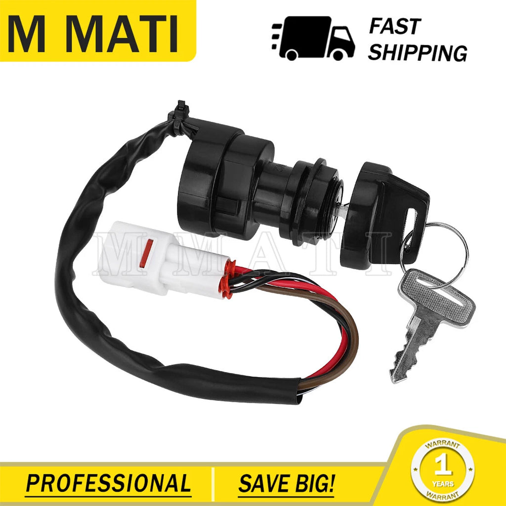 Ignition Key Switch for Yamaha Grizzly 80 600 (2000–2001) 4GB-82510-12-00