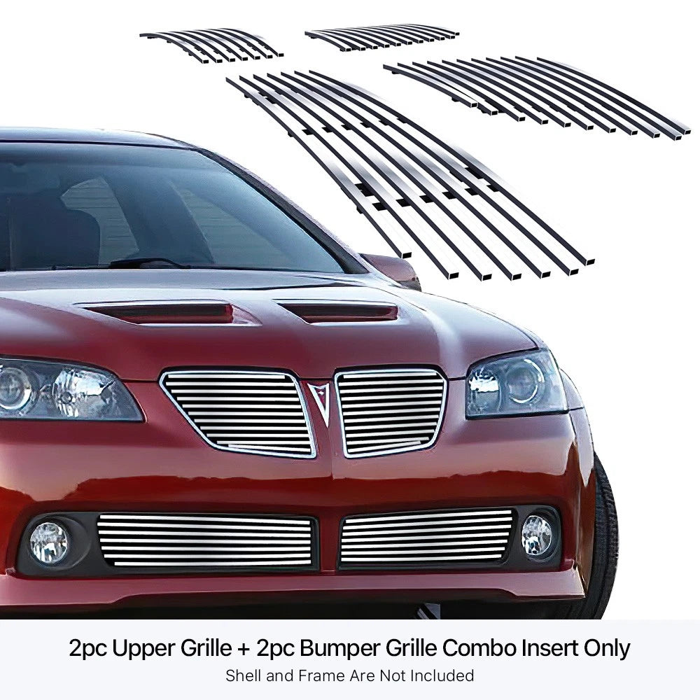 Stainless Chrome Billet Grille Insert for Pontiac G8 (2008-2009)