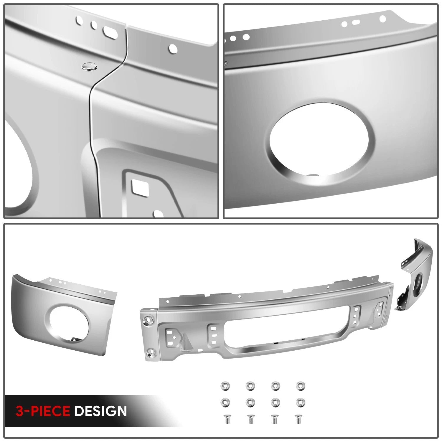 Polished Chrome Front Bumper Face Bar for Ford F-150 (2009–2014)