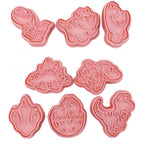 8PCS Dinosaur Cookie Cutters for Baking Party