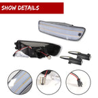 2X Clear Front Bumper Switchback LED Parking Signal Light for Acura Integra (1992–1993)