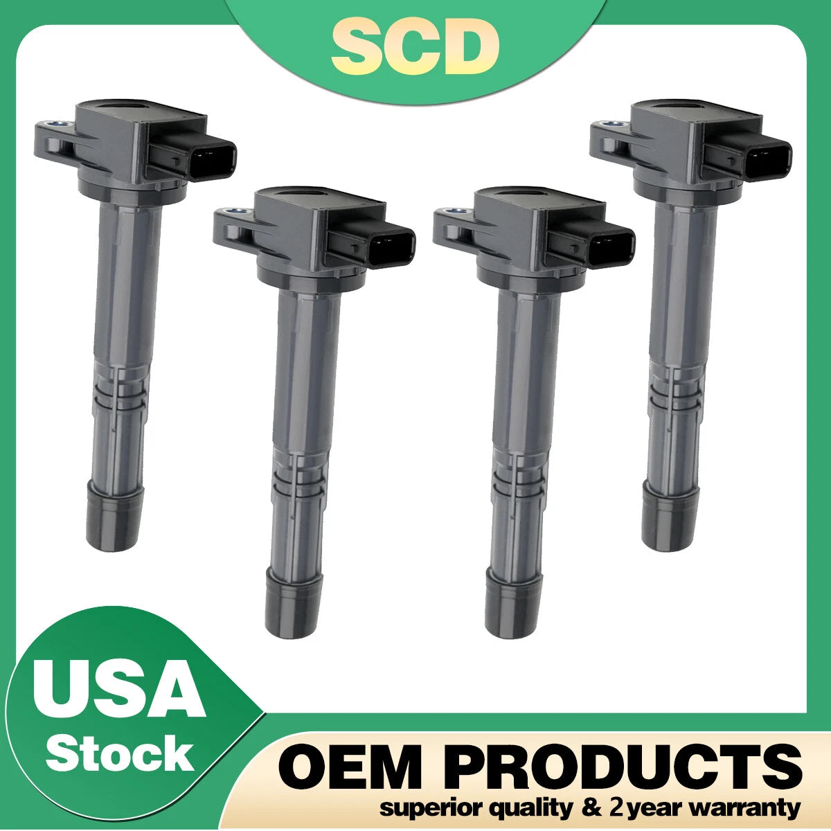 Set of 4 Ignition Coils for Honda CR-V Civic Element Acura CSX (2002–2011) UF311