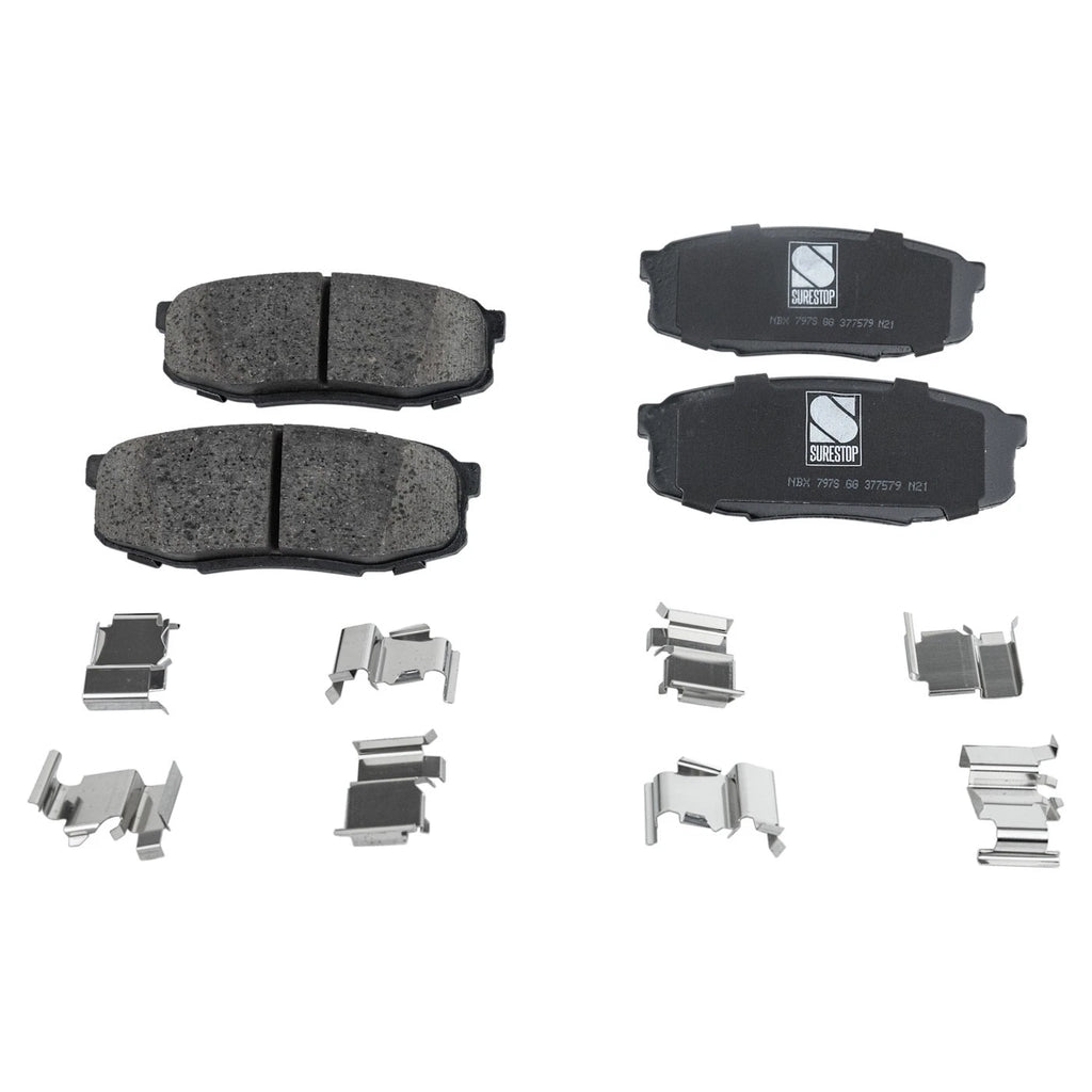 Rear Brake Disc and Pad Kit for Toyota Sequoia (2008–2022)