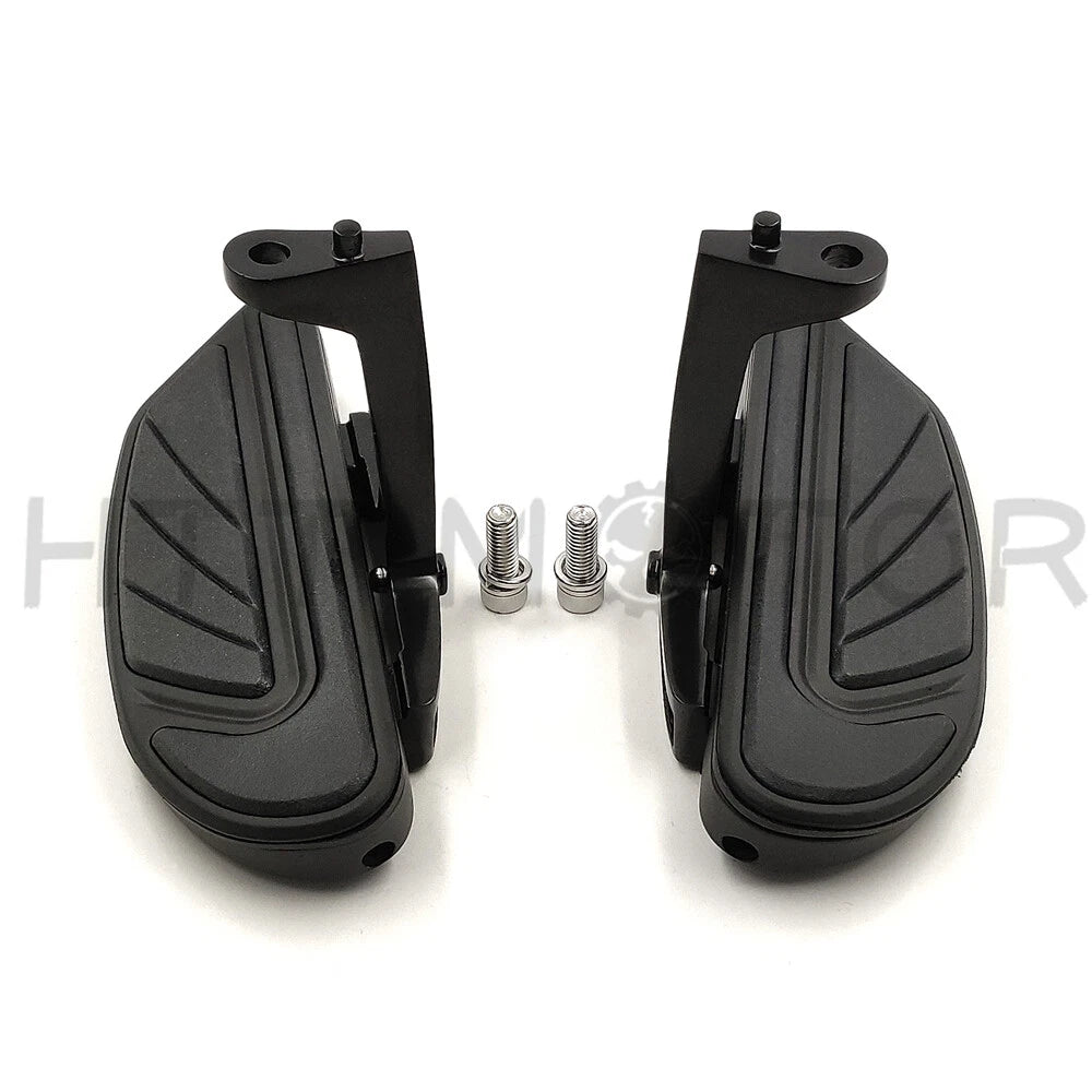 Airflow Black Passenger Floorboard Mount Bracket Kit for Harley Touring FLHR (1993–Present)