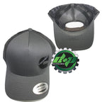Black Mesh Snapback Hat for Cummins Truck (Charcoal Gray)