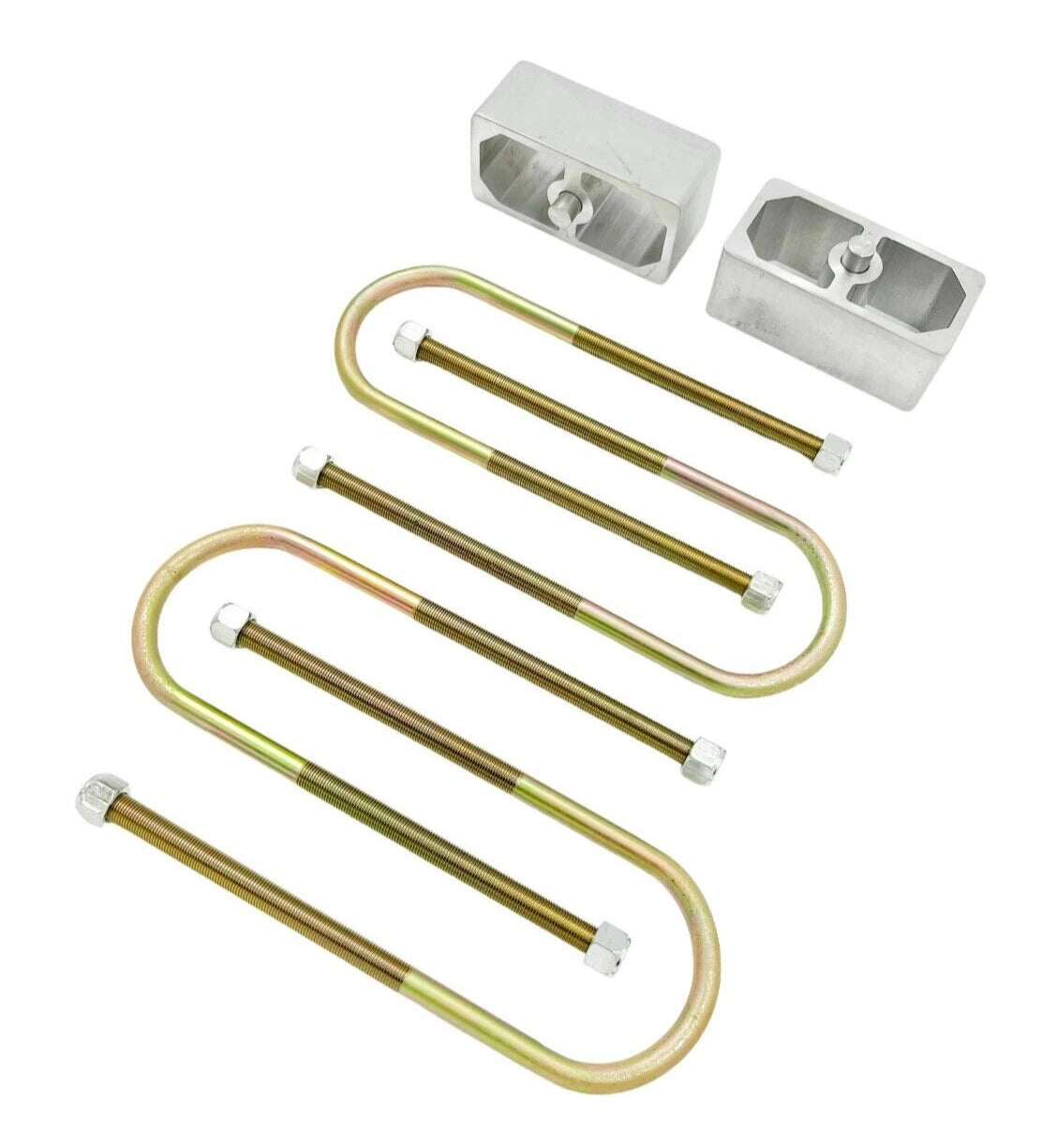 Lowering Blocks U-Bolt Hardware for Ford F-150 (2004–2008) 2 Inch Aluminum
