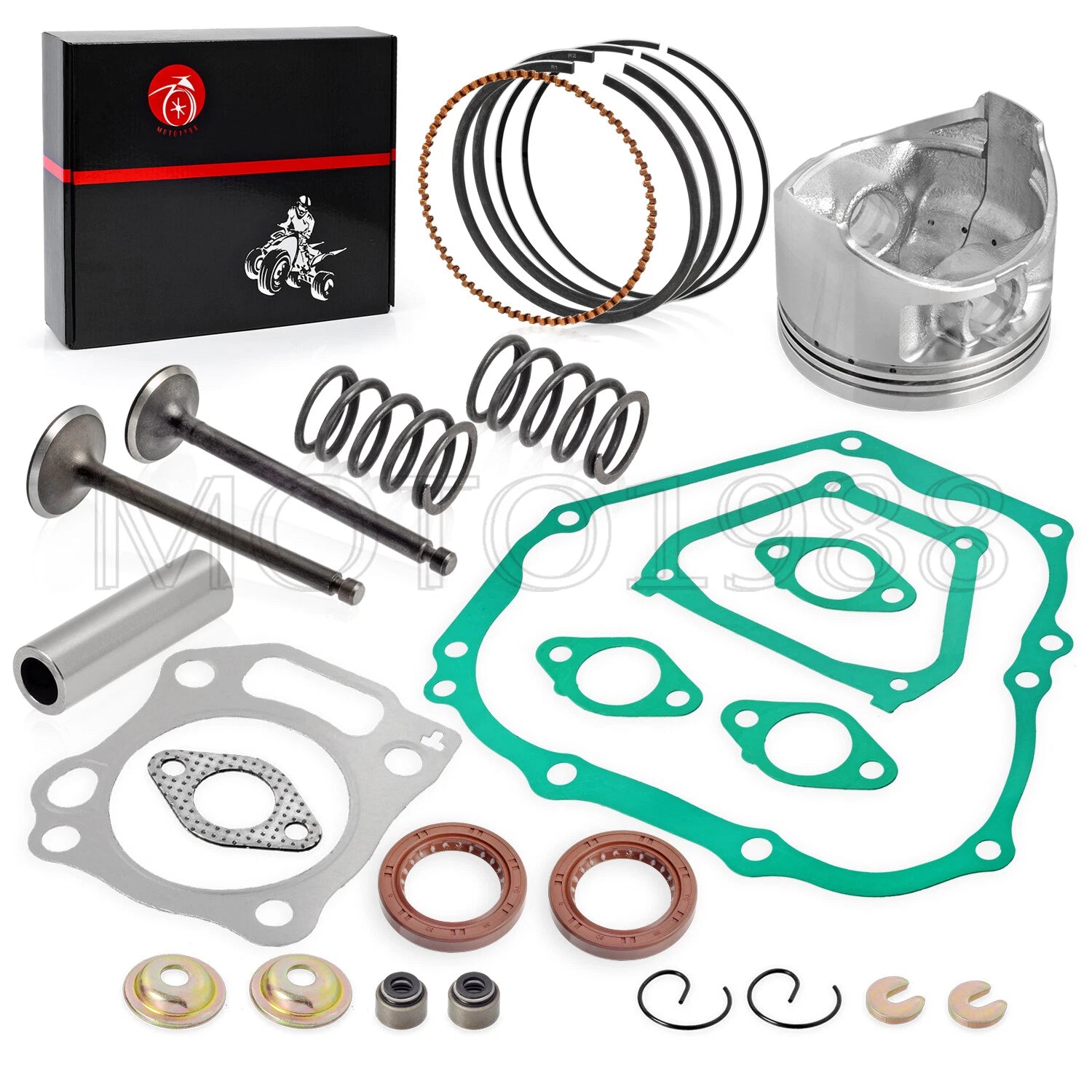 Engine Top End Rebuild Kit +0.25 Piston Valve for Yamaha Golf Cart (1996-2002)