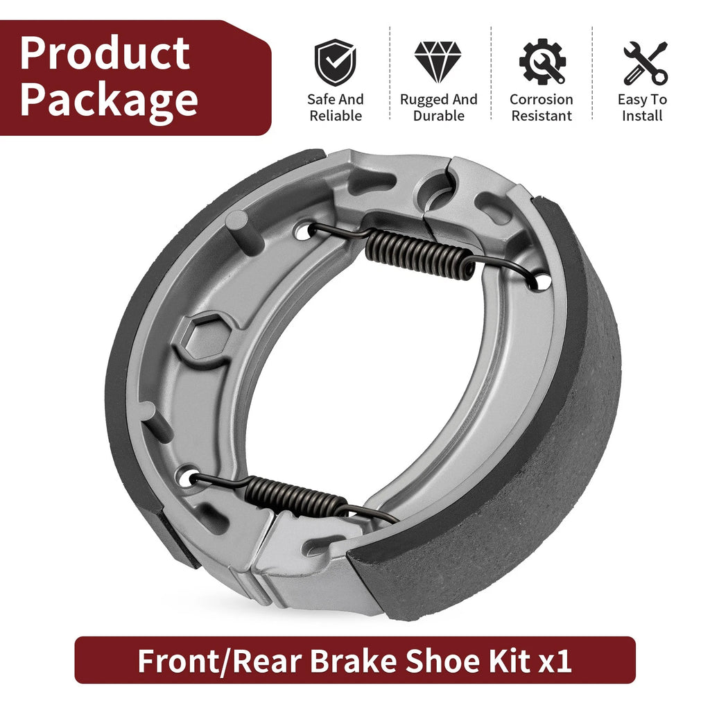 Front Brake Shoes Kit for Yamaha Raptor 80 YFM50 (2004–2008) / YFM80W (2002–2008)