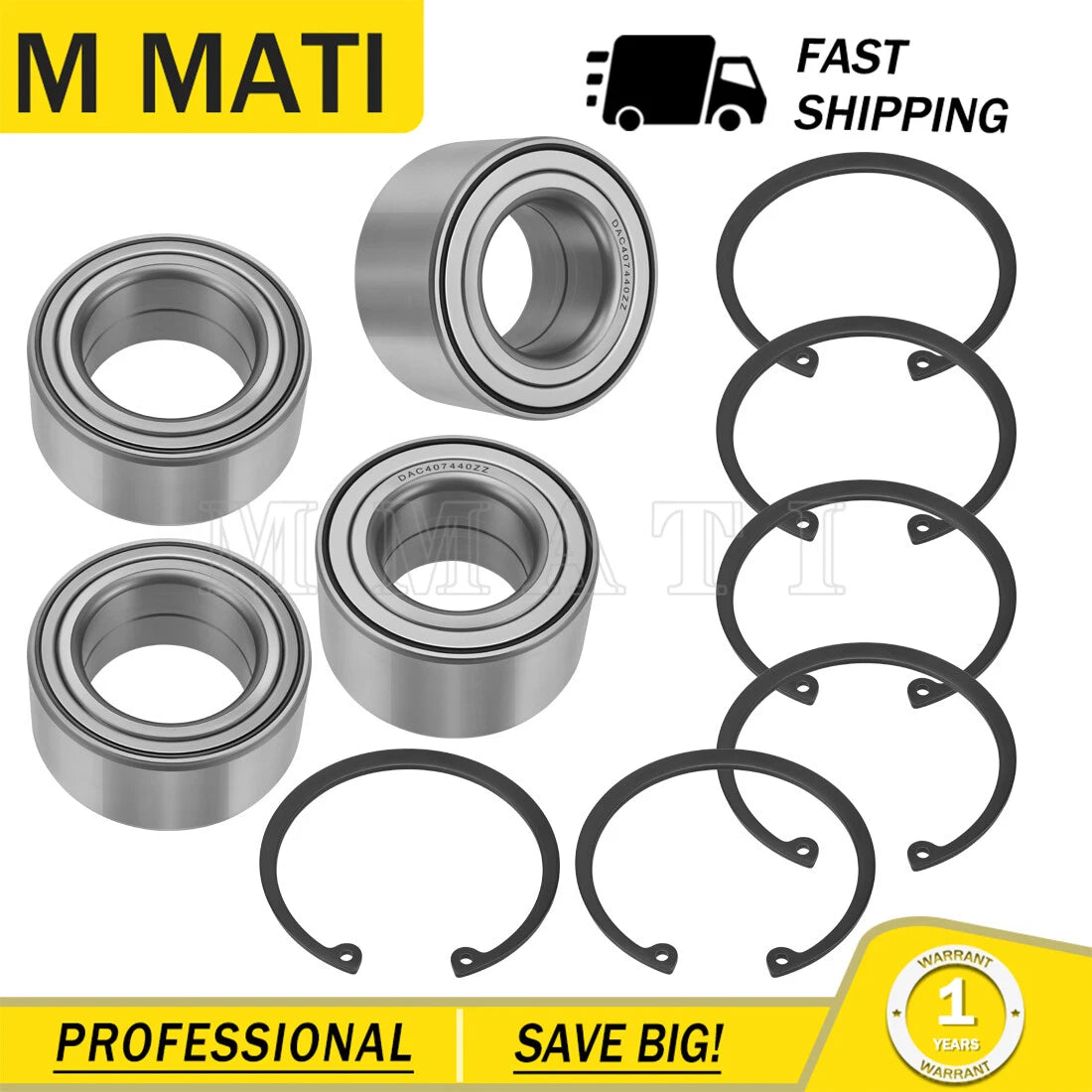 Front & Rear Wheel Bearings for Polaris (3515090, 3514699, 3585502, 3514635, 3514917)