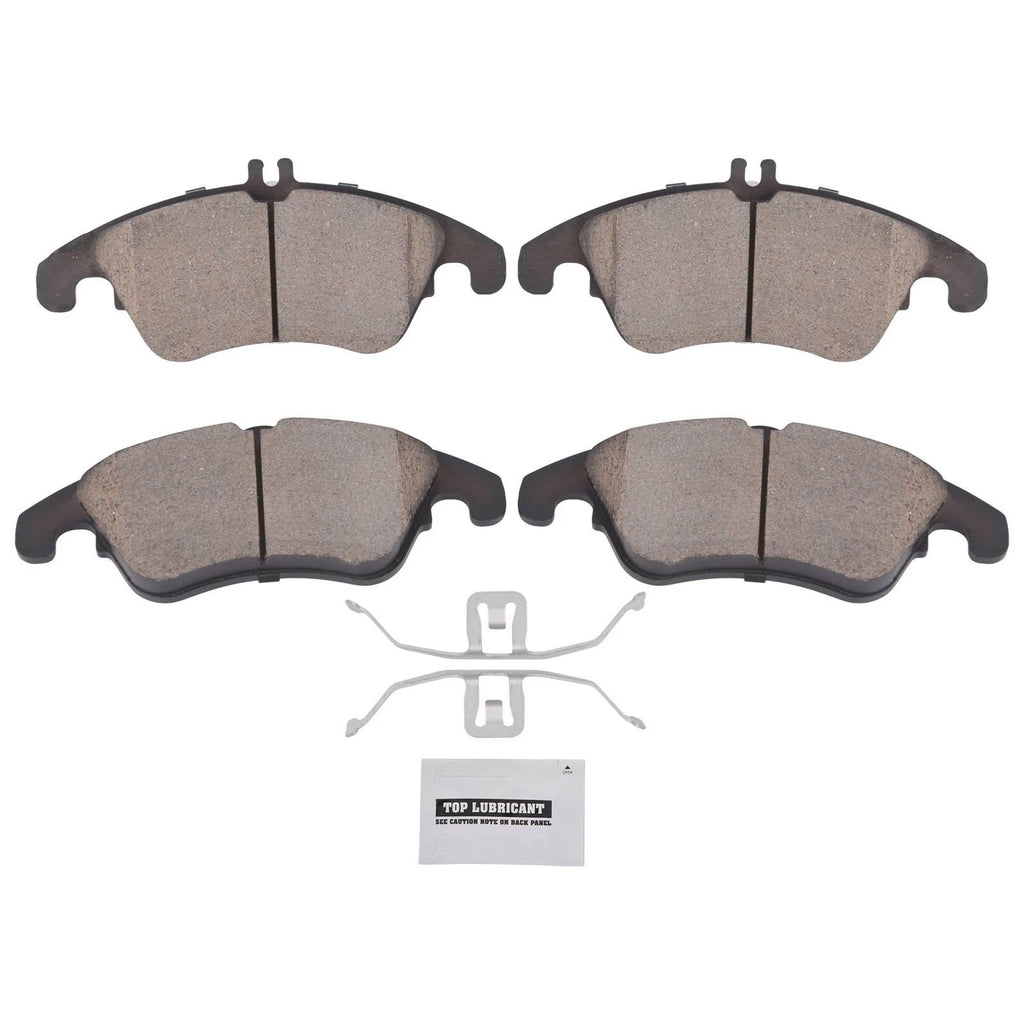 Front Ceramic Brake Pads for Mercedes-Benz C250 C300 C350 E350 E400 E550 SLK350 (2012–2016)