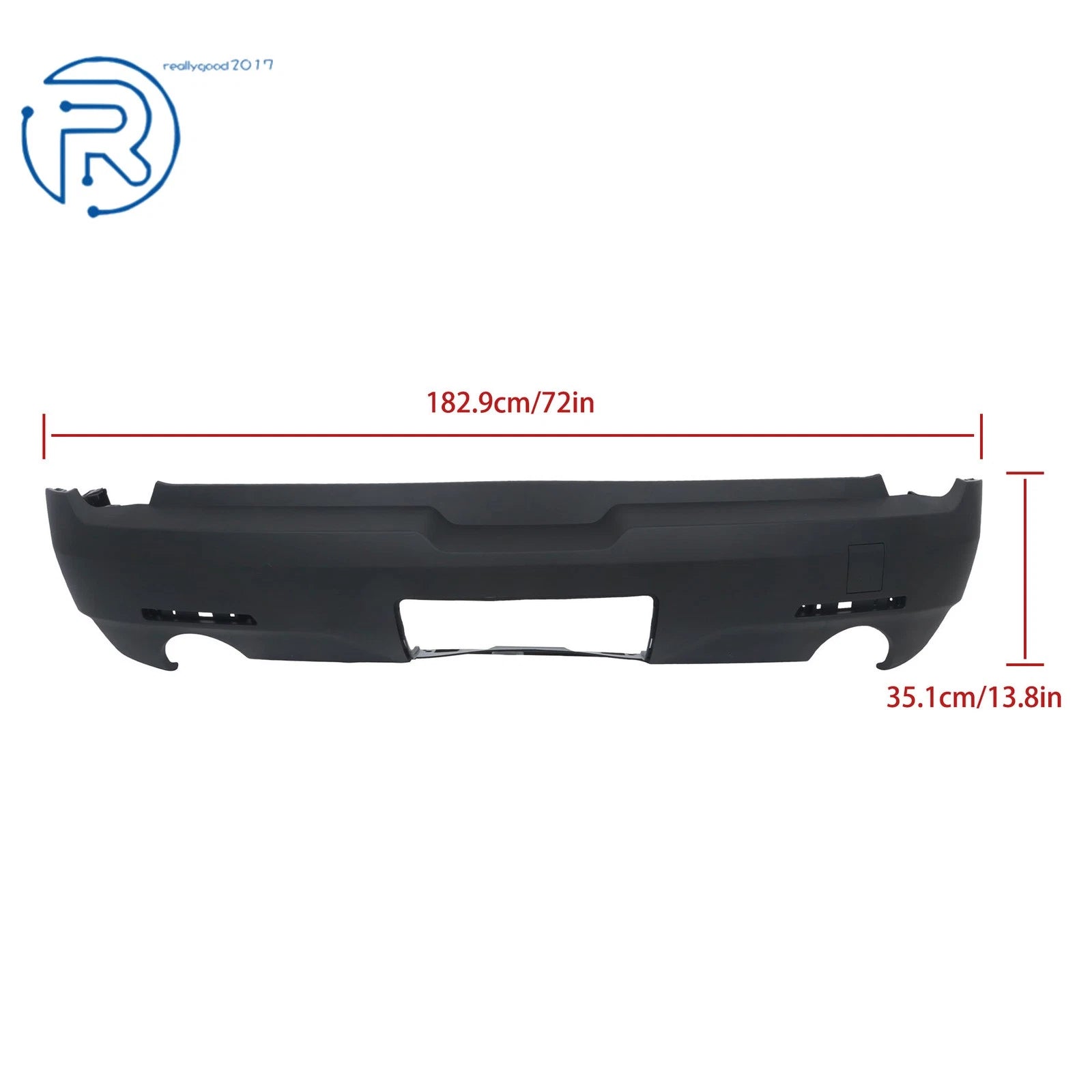 Rear Bumper Cover for Chevrolet Traverse (2018-2021) Primed Plastic