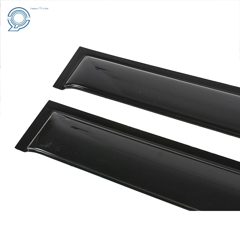 Set of 4 Black Window Visors for Nissan Frontier (2005–2020) Rain Guard