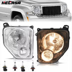 Halogen Headlight Set with Fog Light for Jeep Liberty (2008–2012)